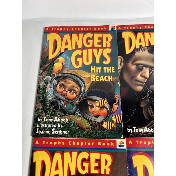Danger Guys Books 1-4 Holywood Halloween by Abbott, Tony Children Chapter Books - Picture 3 of 9